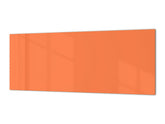 Glas-Küchenfront mit und ohne Edelstahl-Rückbeschichtung: Pastell Orange