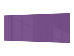 Glass kitchen panel with and w/o stainless steel back-coating: Dark Violet