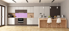Glass kitchen panel with and w/o stainless steel back-coating: Lilac