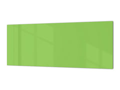 Contemporary glass kitchen panel - Wide format wall backsplash: Pastel Green