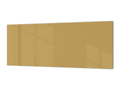 Contemporary glass kitchen panel - Wide format wall backsplash: Light Brown