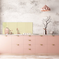 Contemporary glass kitchen panel - Wide format wall backsplash: Beige