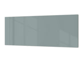 Contemporary glass kitchen panel - Wide format wall backsplash: Gray