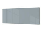 Contemporary glass kitchen panel - Wide format wall backsplash: Ash Gray