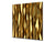 Stylish Tempered glass backsplash – Glass kitchen splashback – Glass upstand NBS08 Golden Waves Series: Liquid gold 1