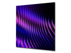 Unique Glass kitchen panel – Tempered Glass backsplash – Art design Glass Upstand NBS09 Colourful Variety Series: Purple fabric 1