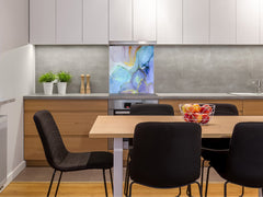 Glass kitchen backsplash – Tempered Glass splashback – Photo backsplash NBS03 Colourful abstractions Series: Colorful abstraction 1