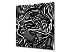 Printed Tempered glass wall art – Glass kitchen backsplash NBS12 Paintings Series: Human soul