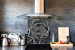 Printed Tempered glass wall art – Glass kitchen backsplash NBS12 Paintings Series: Human soul