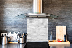Printed Tempered glass wall art – Glass kitchen backsplash NBS05 Textures and tiles 1 Series: Grey irregularity 2