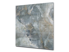 Stylish Tempered glass backsplash – Glass kitchen splashback – Glass upstand NBS01 Marbles 1 Series: Italian grunge stone