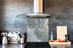 Stylish Tempered glass backsplash – Glass kitchen splashback – Glass upstand NBS01 Marbles 1 Series: Italian grunge stone