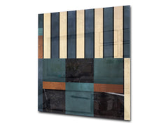 Printed tempered glass backsplash – Glass kitchen splashback NBS06 Textures and tiles 2 Series: Abstract wallpaper