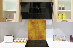 Printed tempered glass backsplash – Glass kitchen splashback NBS06 Textures and tiles 2 Series: Abstract golden fish scales