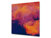 Printed Tempered glass wall art – Glass kitchen backsplash NBS12 Paintings Series: Impressionist sky 1
