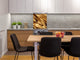 Stylish Tempered glass backsplash – Glass kitchen splashback – Glass upstand NBS08 Golden Waves Series: Golden fabric texture