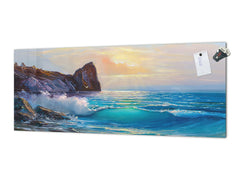 Panel de cocina de vidrio de gran formato con y sin revestimiento posterior de metal de acero inoxidable: Canvas con el ses