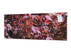 Glass splashback with metal backing - Kitchen glass panel: Bloodgood