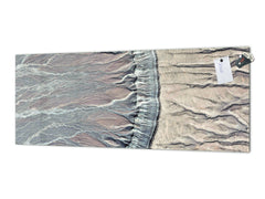 Stunning glass wall art - Wide format backsplash with magnetic properties: Deserts of Africa - contemporary photo art