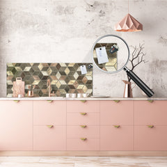 Stunning glass wall art - Wide format backsplash with magnetic properties: Abstract Wall