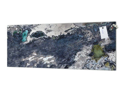 Toughened printed glass backsplash - Wideformat steel coated wall glass splashback: The plague of the advancing century