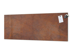 Wide format Wall panel with magnetic and non-magnetic metal sheet backing: Rusted Grunge texture