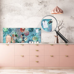 Tempered Glass magnetic and non magnetic splashback in wide-format: Deserts of Africa from the air