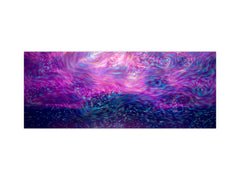 Tempered Glass magnetic and non magnetic splashback in wide-format: Digital painting in Vincent Van Gogh style
