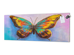 Tempered Glass magnetic and non magnetic splashback in wide-format: Buttefly high