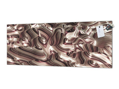 Glass kitchen panel with and w/o stainless steel back-coating: Luxury 3d illustration