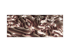 Glass kitchen panel with and w/o stainless steel back-coating: Luxury 3d illustration