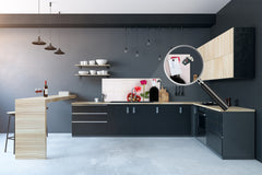 Glass backsplash w/ and w/o metal sheet backing with magnetic properties: Valentines day decoration