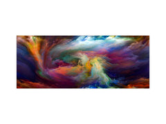 Glass kitchen panel with and w/o stainless steel back-coating: Visions of digital paint