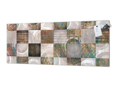 Glass splashback with metal backing in wide format - Kitchen tempered glass panel: Home deco