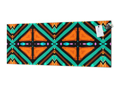 Spritzschutz aus gehärtetem, bedrucktem Glas – Breitformatige, stahlbeschichtete Glasrückwand: Tile Bright Rustic Flower