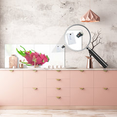 Wide format Wall panel with magnetic and non-magnetic metal sheet backing: Dragon Fruit