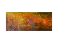 Tempered Glass magnetic and non magnetic splashback in wide-format: Abstract grundge painting 2