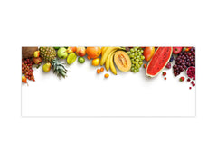 Tempered Glass magnetic and non magnetic splashback in wide-format: Fresh fruits for the wall 2