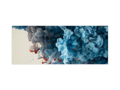 Glass kitchen panel with and w/o stainless steel back-coating: Paint in the water