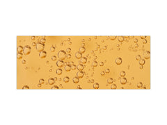 Glass backsplash w/ and w/o metal sheet backing with magnetic properties: Soda bubbles