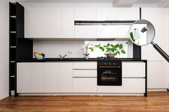 Panel de pared de gran formato con respaldo de chapa metálica magnética y no magnética: Rama de árbol verde