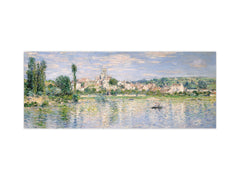 Toughened printed glass backsplash - Wideformat steel coated wall glass splashback: Vetheuil in Summer by Claude Monet