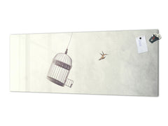 Tempered Glass magnetic and non magnetic splash-back in wide-format: Flight to freedom