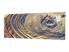 Tempered Glass magnetic and non magnetic splash-back in wide-format: Deserts of Africa - aerial view