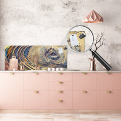 Tempered Glass magnetic and non magnetic splash-back in wide-format: Deserts of Africa - aerial view