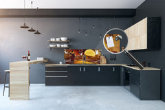 Tempered Glass magnetic and non magnetic splash-back in wide-format: African ethnic vintage