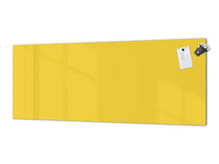 Tempered glass wall panel with or without metal backing: Dark Yellow