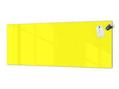 Panel de pared de vidrio templado con o sin respaldo metálico: Amarillo limón