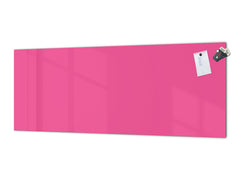 Panel de cocina de vidrio con y sin revestimiento posterior de acero inoxidable: Rosa