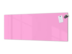 Panel de cocina de vidrio con y sin revestimiento posterior de acero inoxidable: Rosa suave